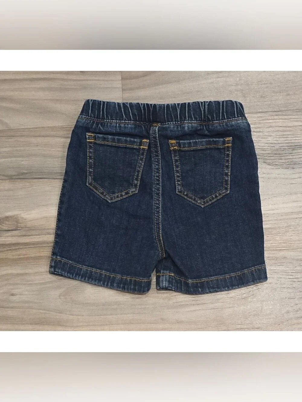 Jumping Beans Boys Denim Shorts Size 18 Months Dark Wash Stretch Pull-On Style